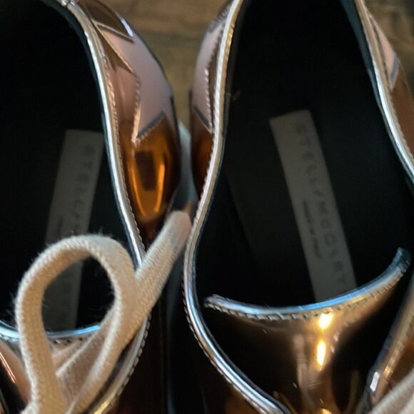 Stella McCartney
Women's Pink Rose Gold Metallic Elyse Stars Sneakers Size 36/6 - Picture 8 of 12